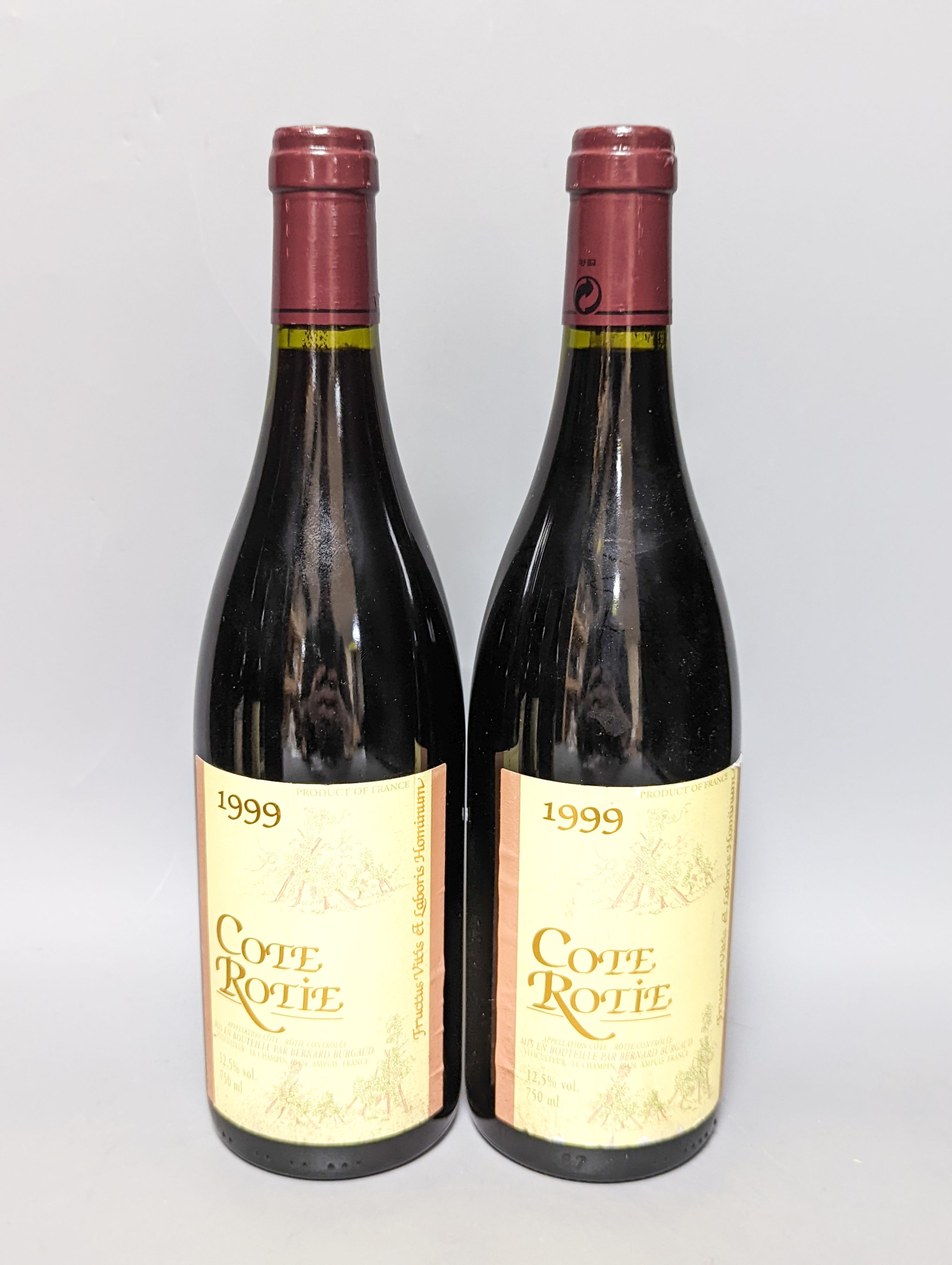 Six bottles of Cote Rotie 1999